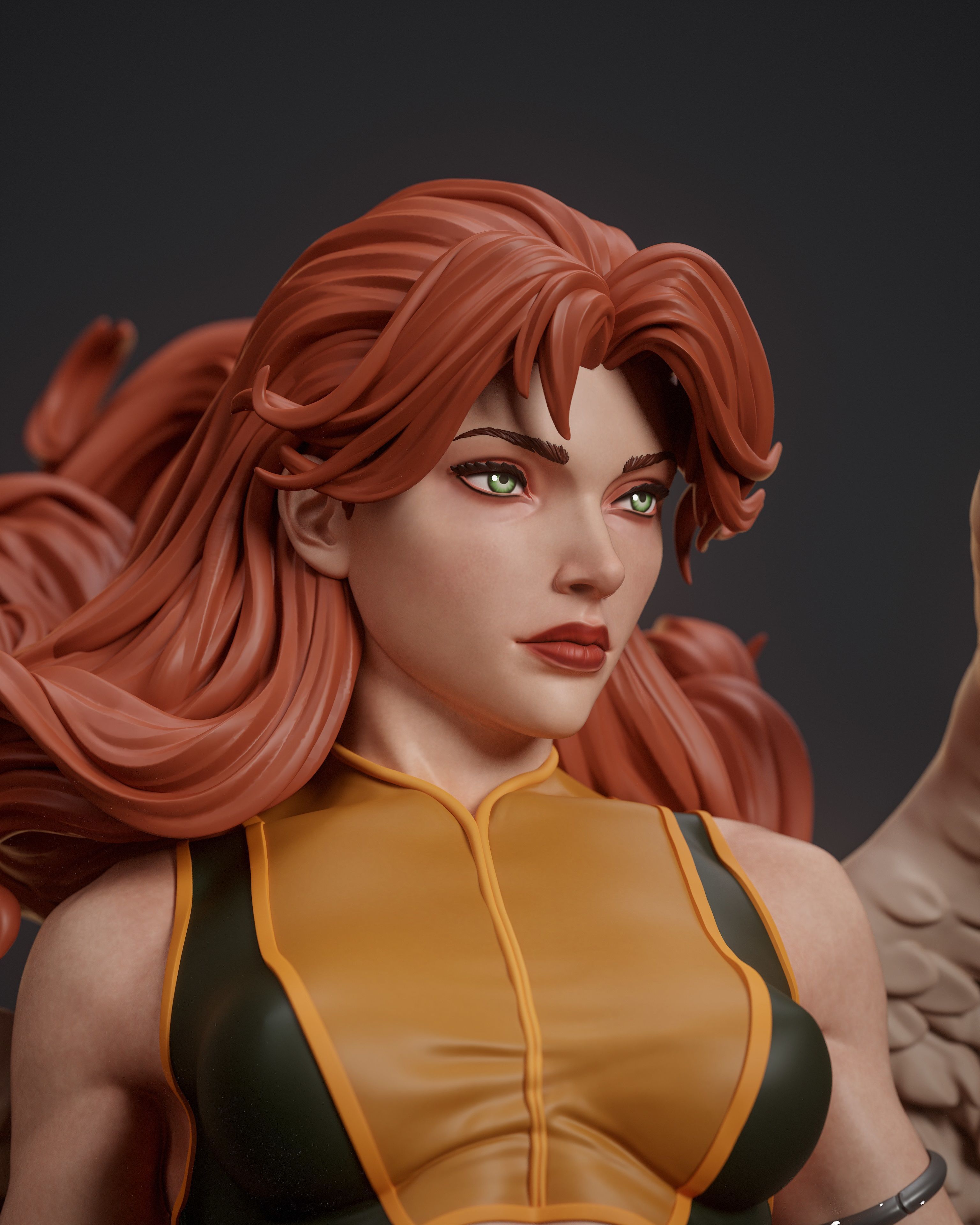Hawkgirl 3D print model_1