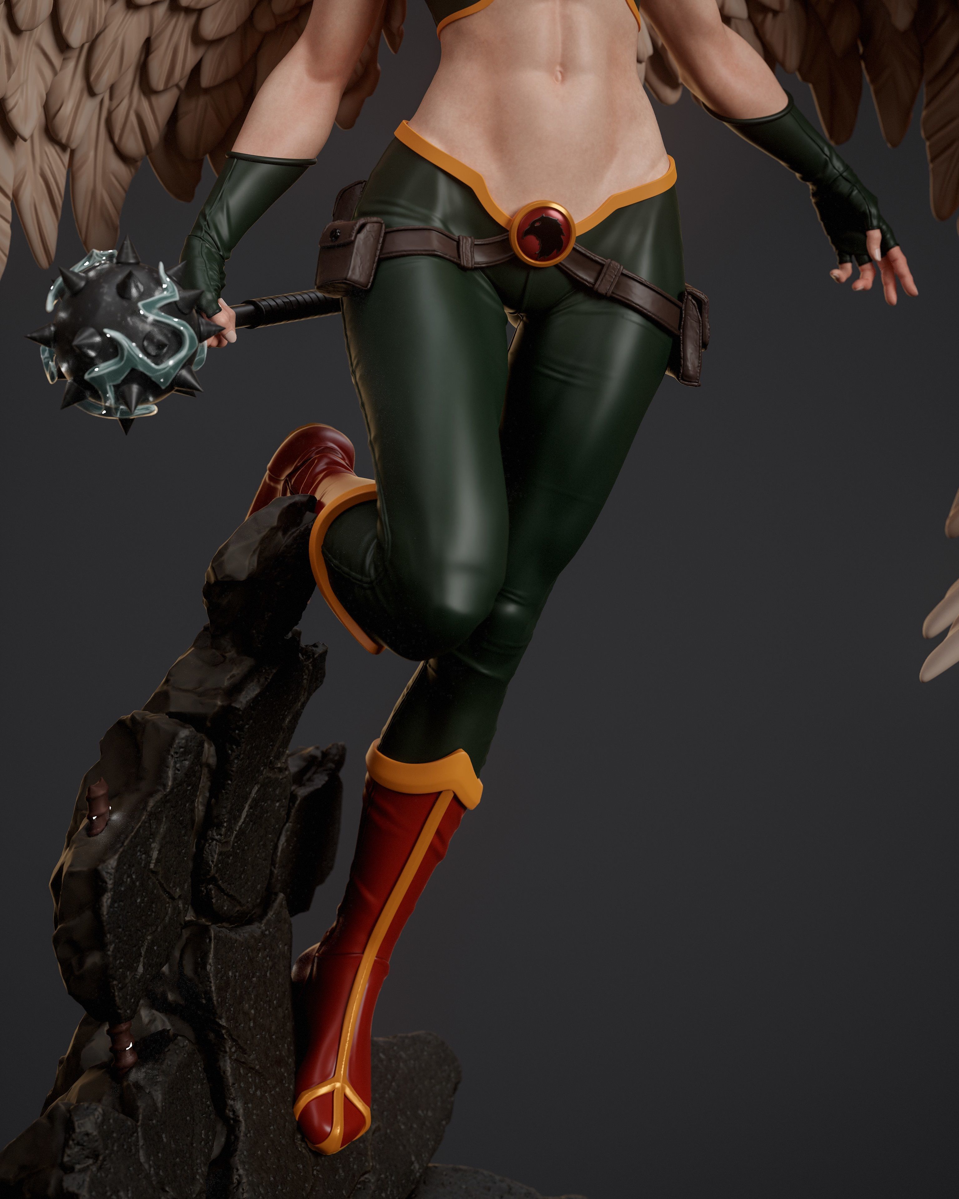 Hawkgirl 3D print model_6