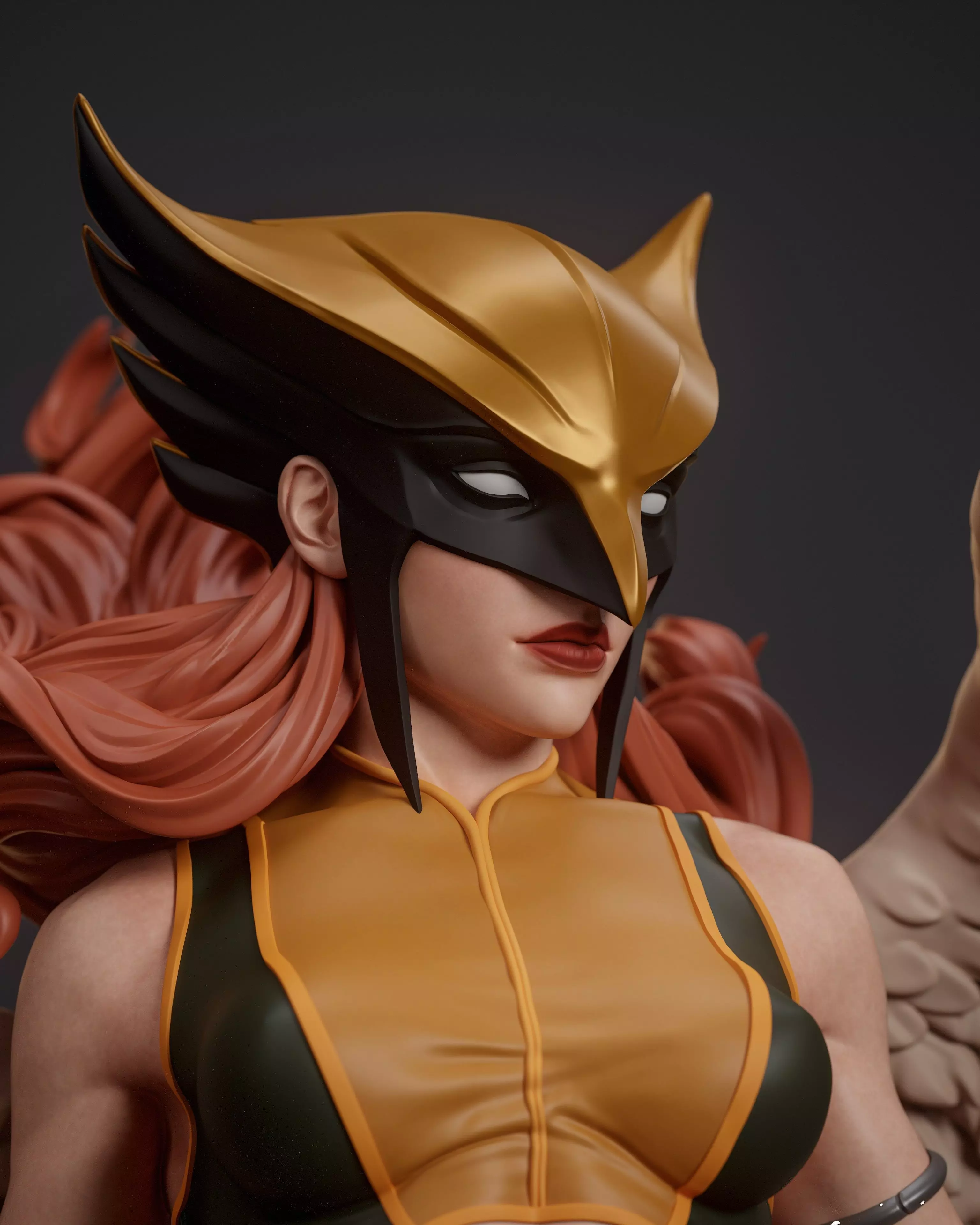 Hawkgirl 3D print model_0