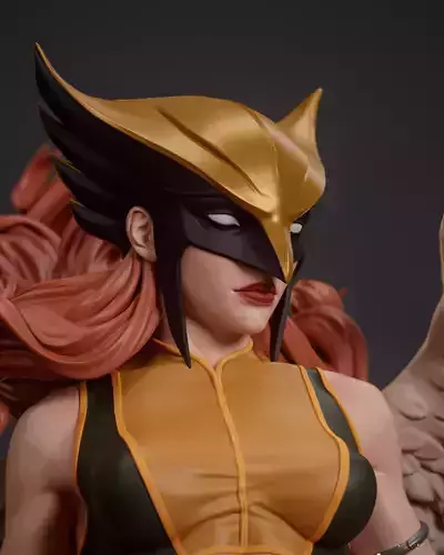 Hawkgirl 3D print model