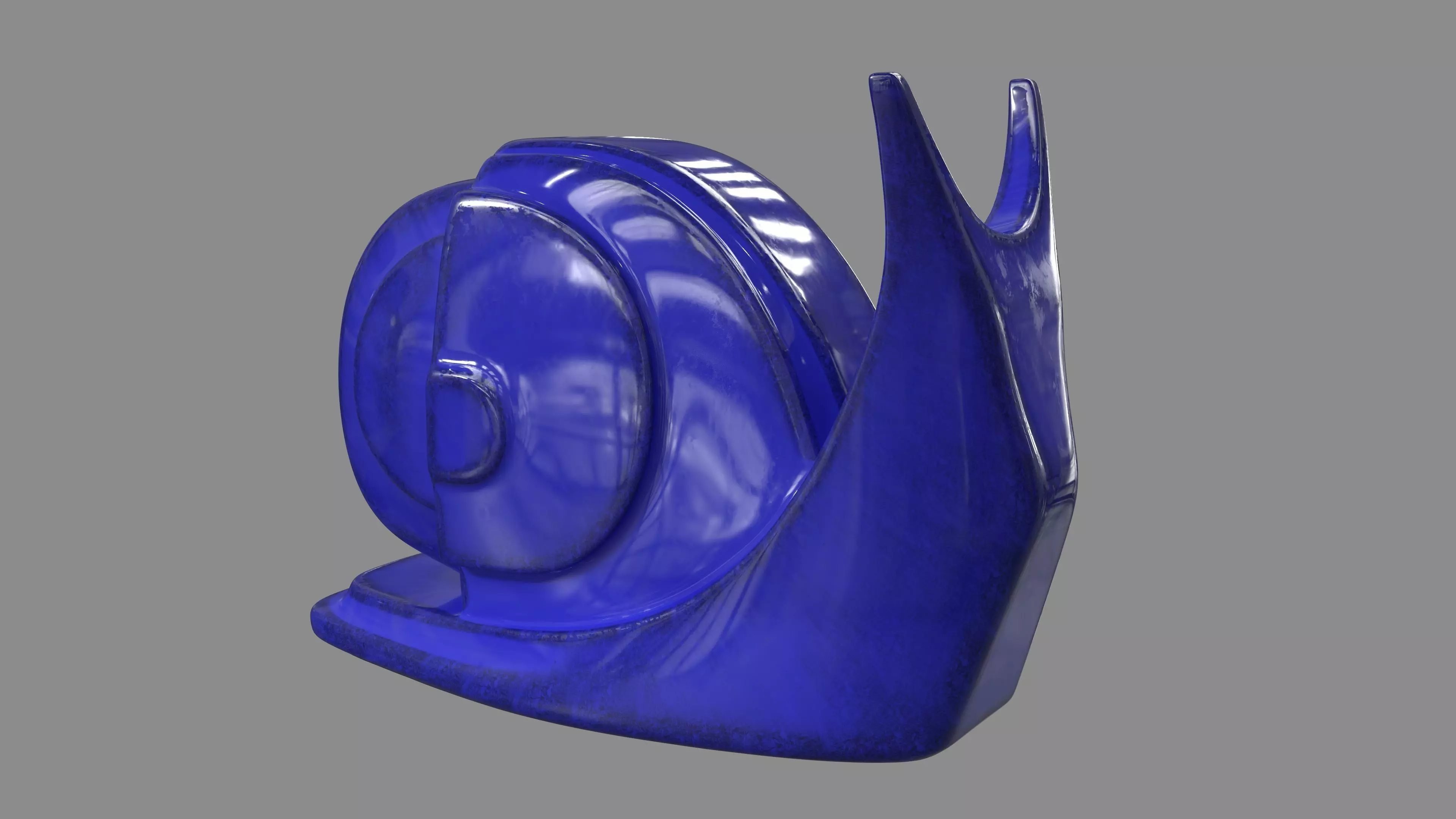Cobalt Snail 3D model_0