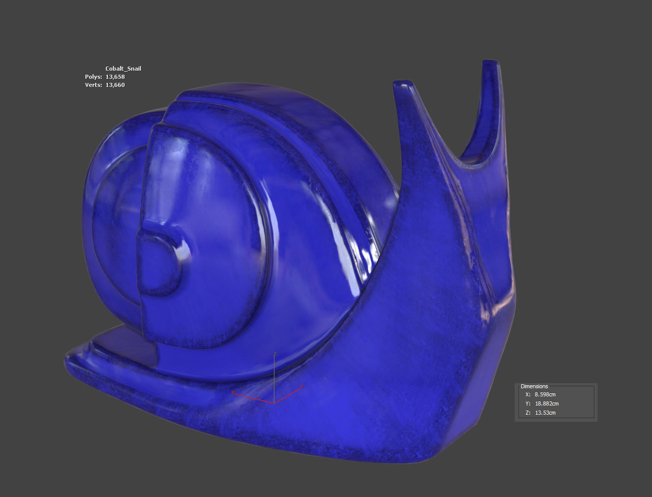 Cobalt Snail 3D model_8
