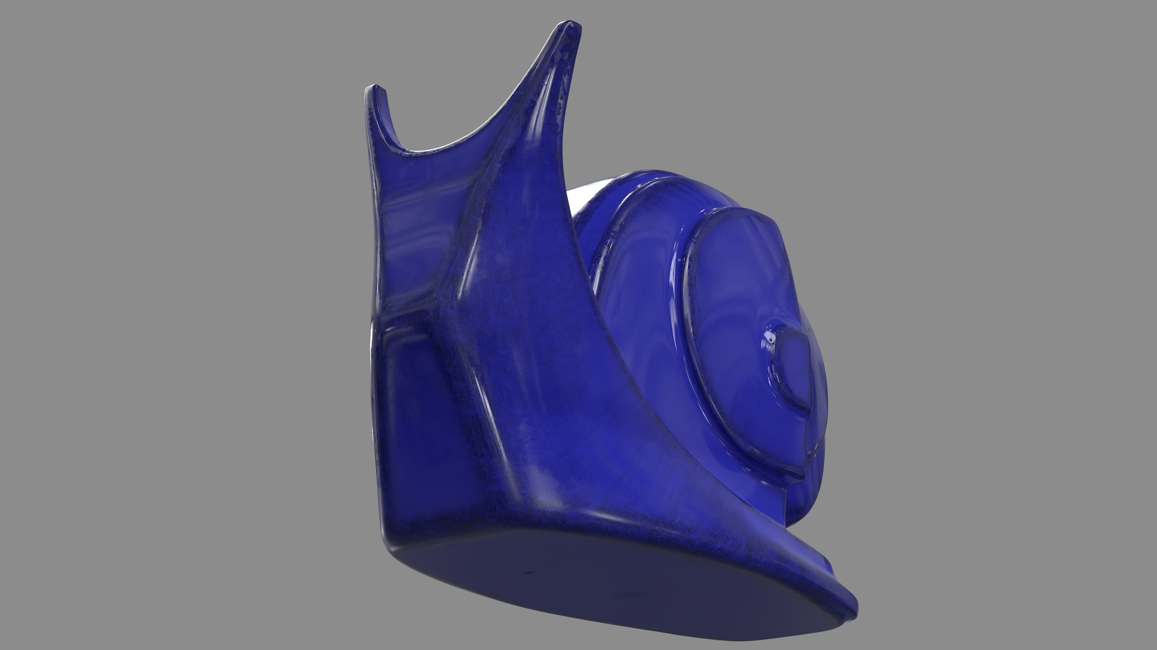 Cobalt Snail 3D model_5