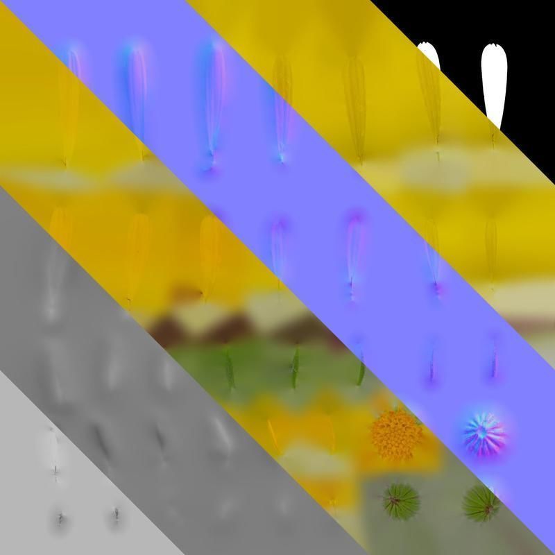 Anydrafts Calendula officinalis Flower 01 Texture_8