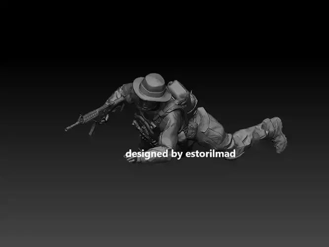 US SOLDADO NAVY SEAL EN ACCION V4 3D print model