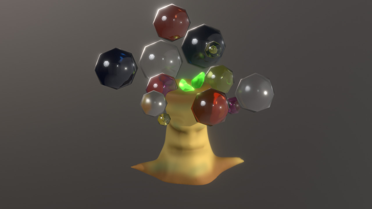 LumaSprout-Handcrafted Fantasy Tree Stylized Tree 3D Model Free low-poly 3D model_1