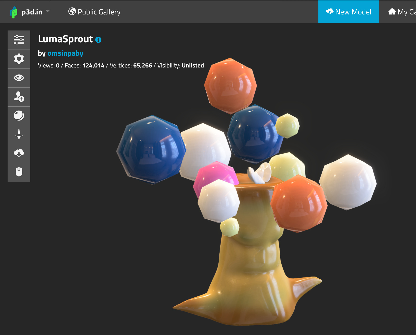 LumaSprout-Handcrafted Fantasy Tree Stylized Tree 3D Model Free low-poly 3D model_5