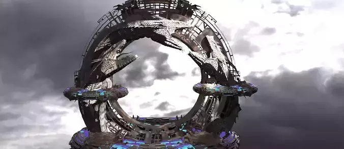 Sci fi Techno gate 8 