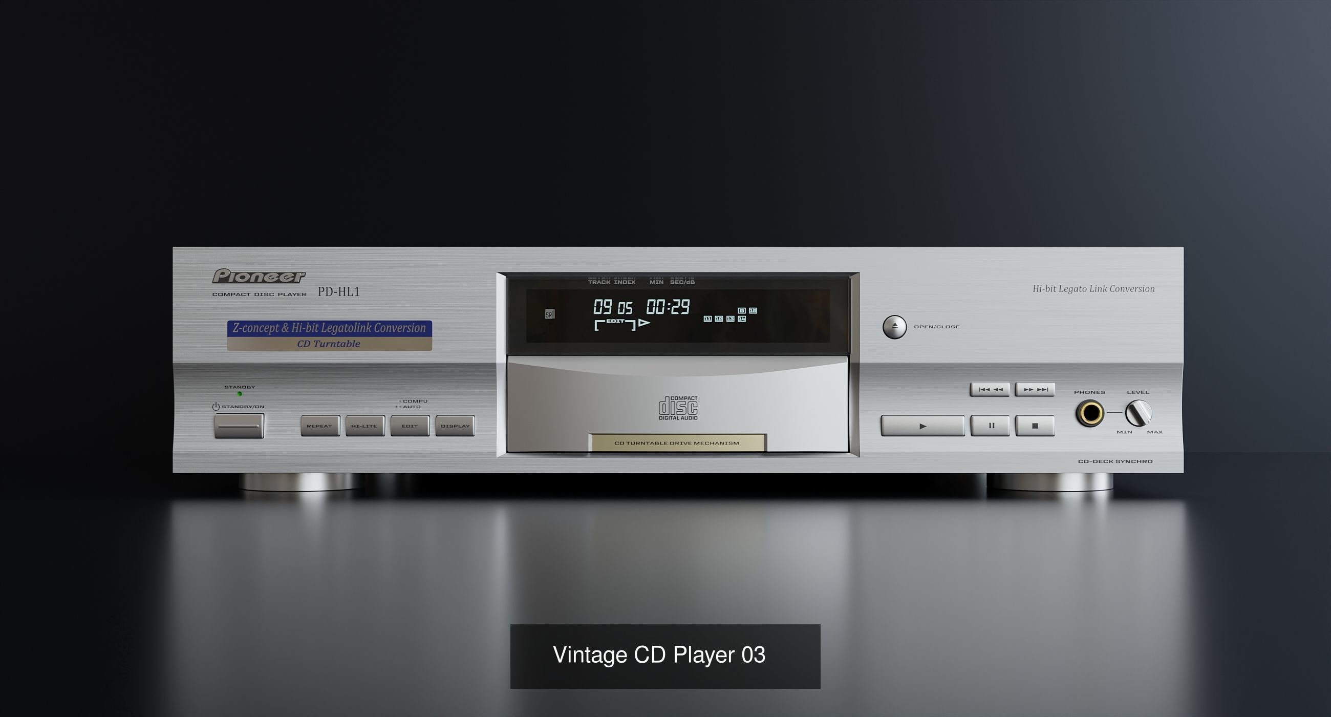 Hi-Fi Stereo Tower by Pioneer 3D Model Collection_4