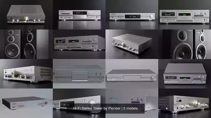 Hi-Fi Stereo Tower by Pioneer