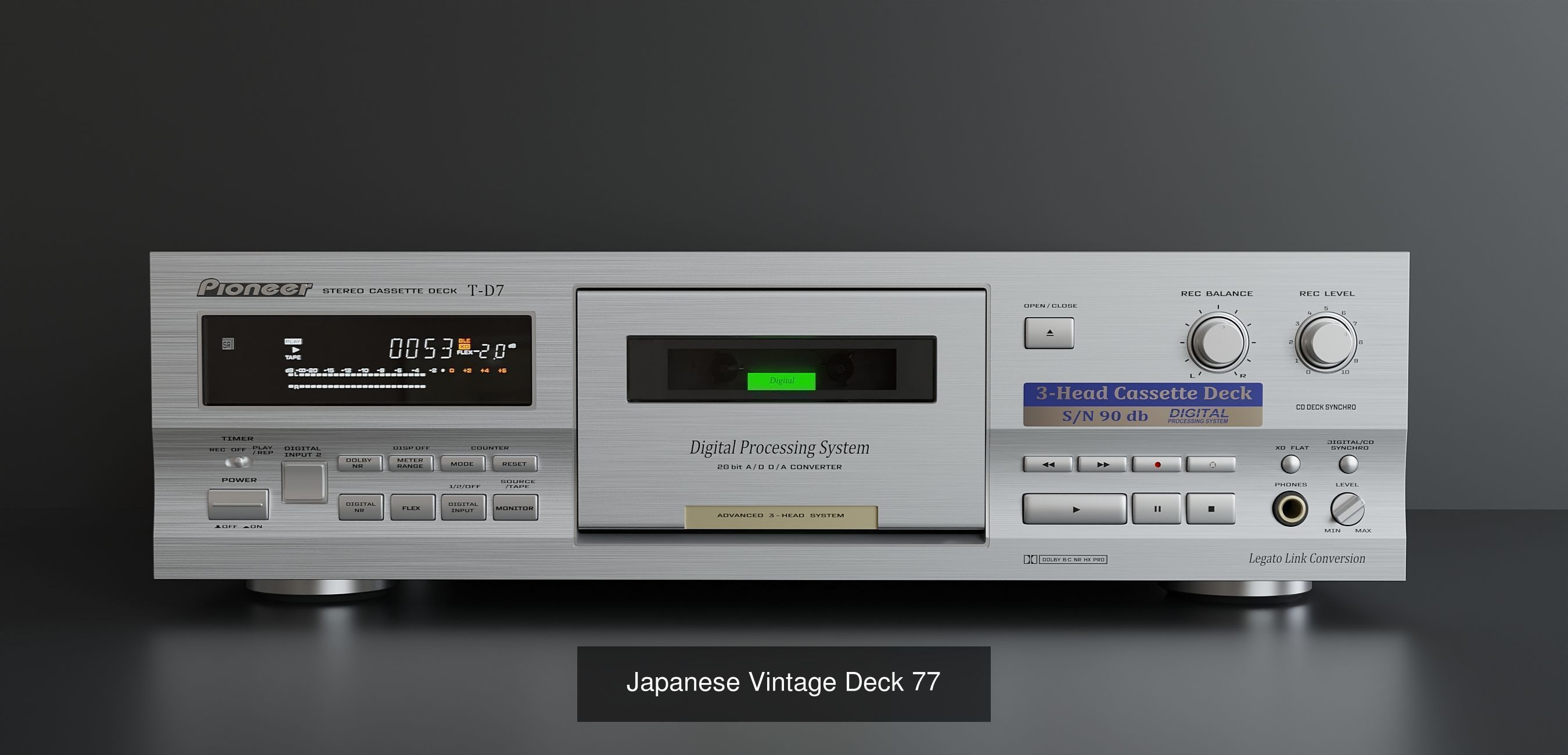 Hi-Fi Stereo Tower by Pioneer 3D Model Collection_6