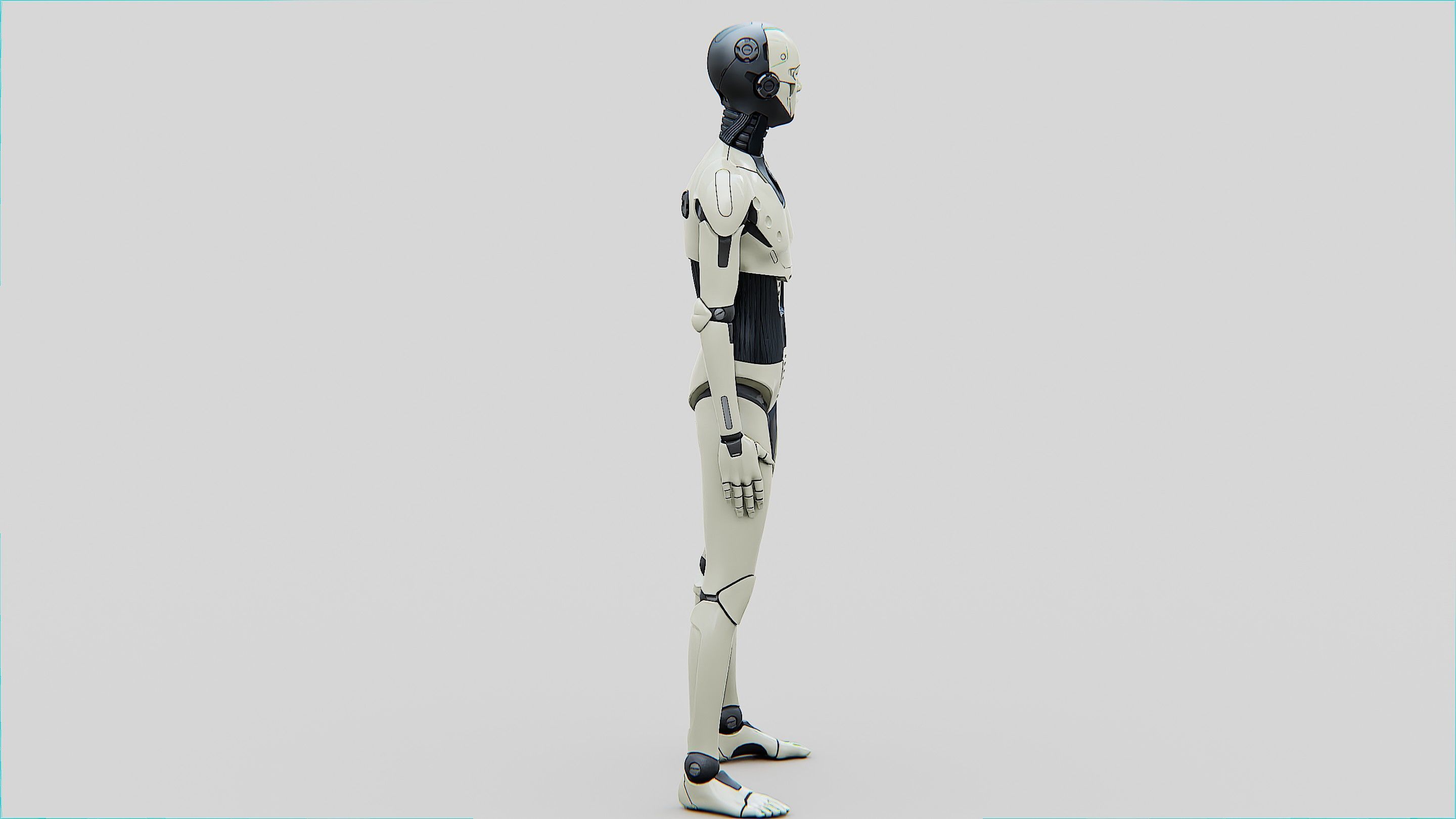 HUMANOID ORPHEUS-B  Rigged for Unreal Engine - Unity - MIXAMO 3D model_9
