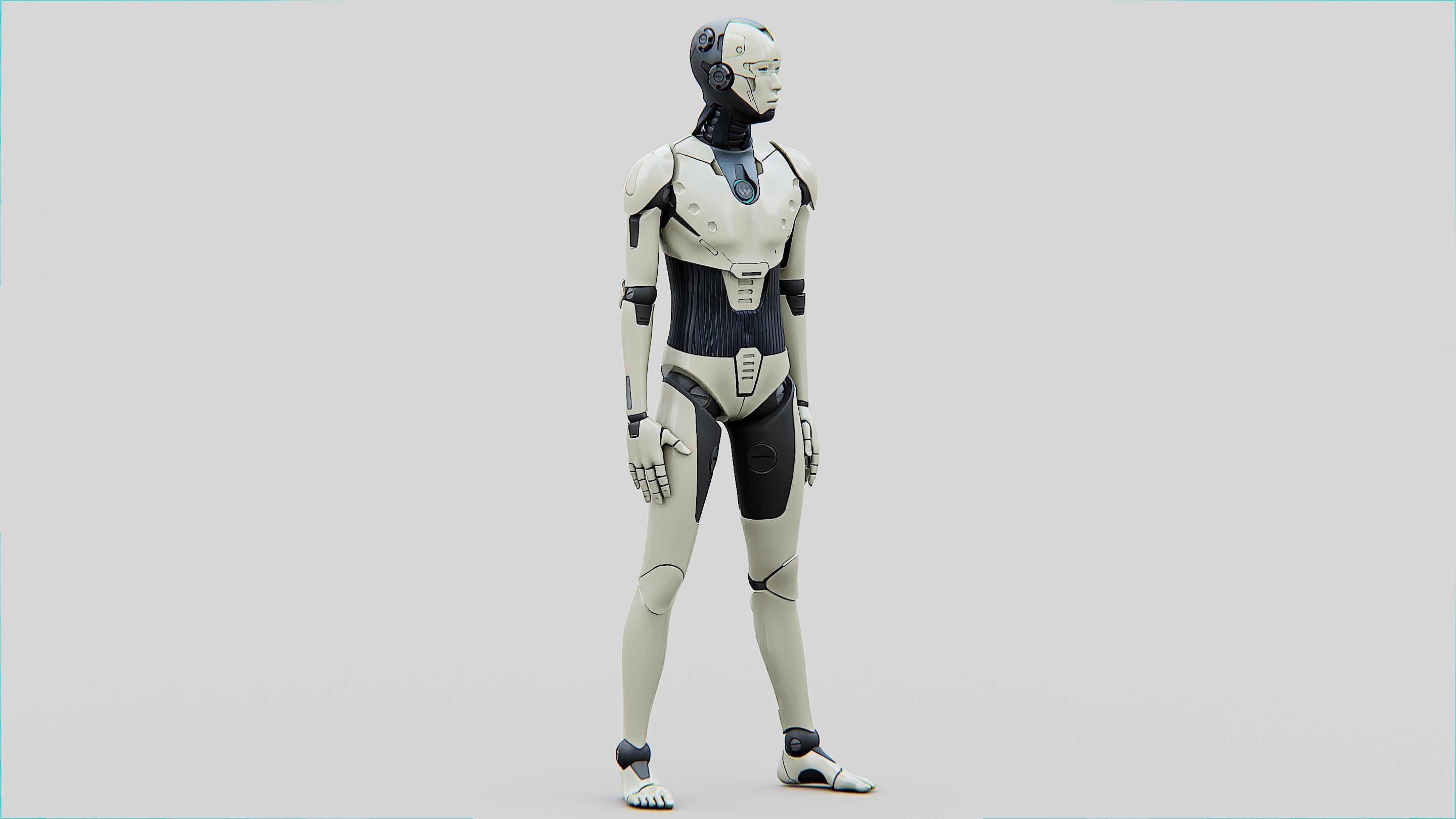 HUMANOID ORPHEUS-B  Rigged for Unreal Engine - Unity - MIXAMO 3D model_6