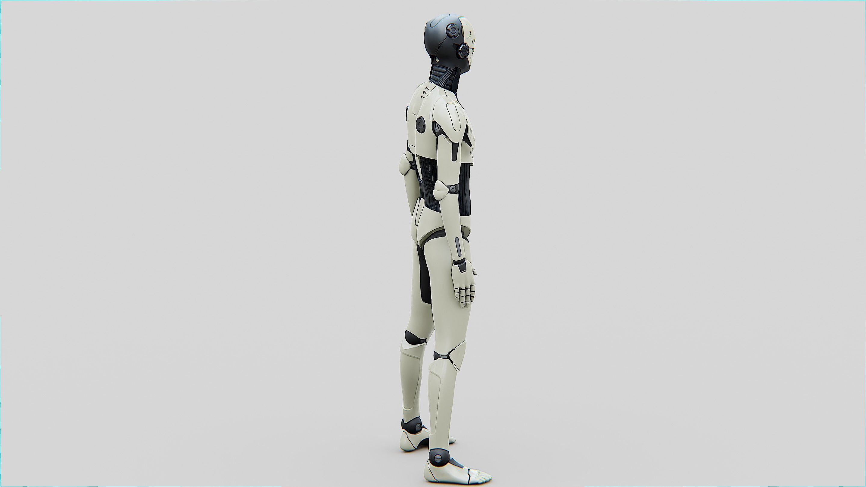 HUMANOID ORPHEUS-B  Rigged for Unreal Engine - Unity - MIXAMO 3D model_10