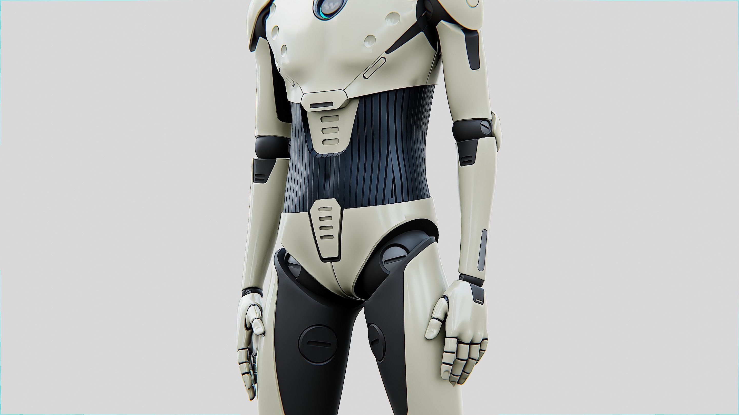 HUMANOID ORPHEUS-B  Rigged for Unreal Engine - Unity - MIXAMO 3D model_27