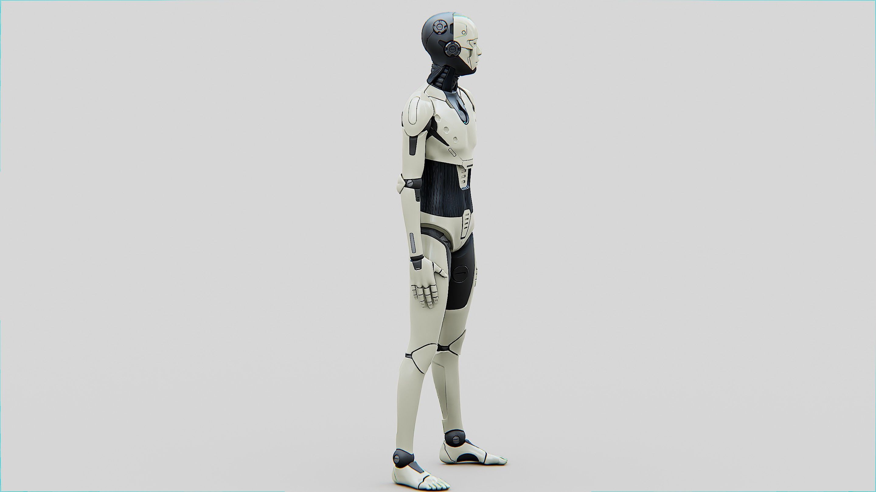 HUMANOID ORPHEUS-B  Rigged for Unreal Engine - Unity - MIXAMO 3D model_8