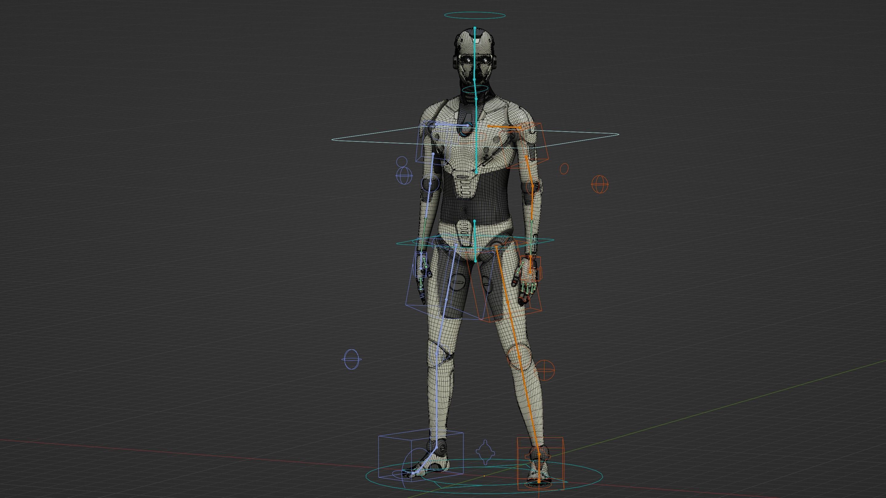 HUMANOID ORPHEUS-B  Rigged for Unreal Engine - Unity - MIXAMO 3D model_37