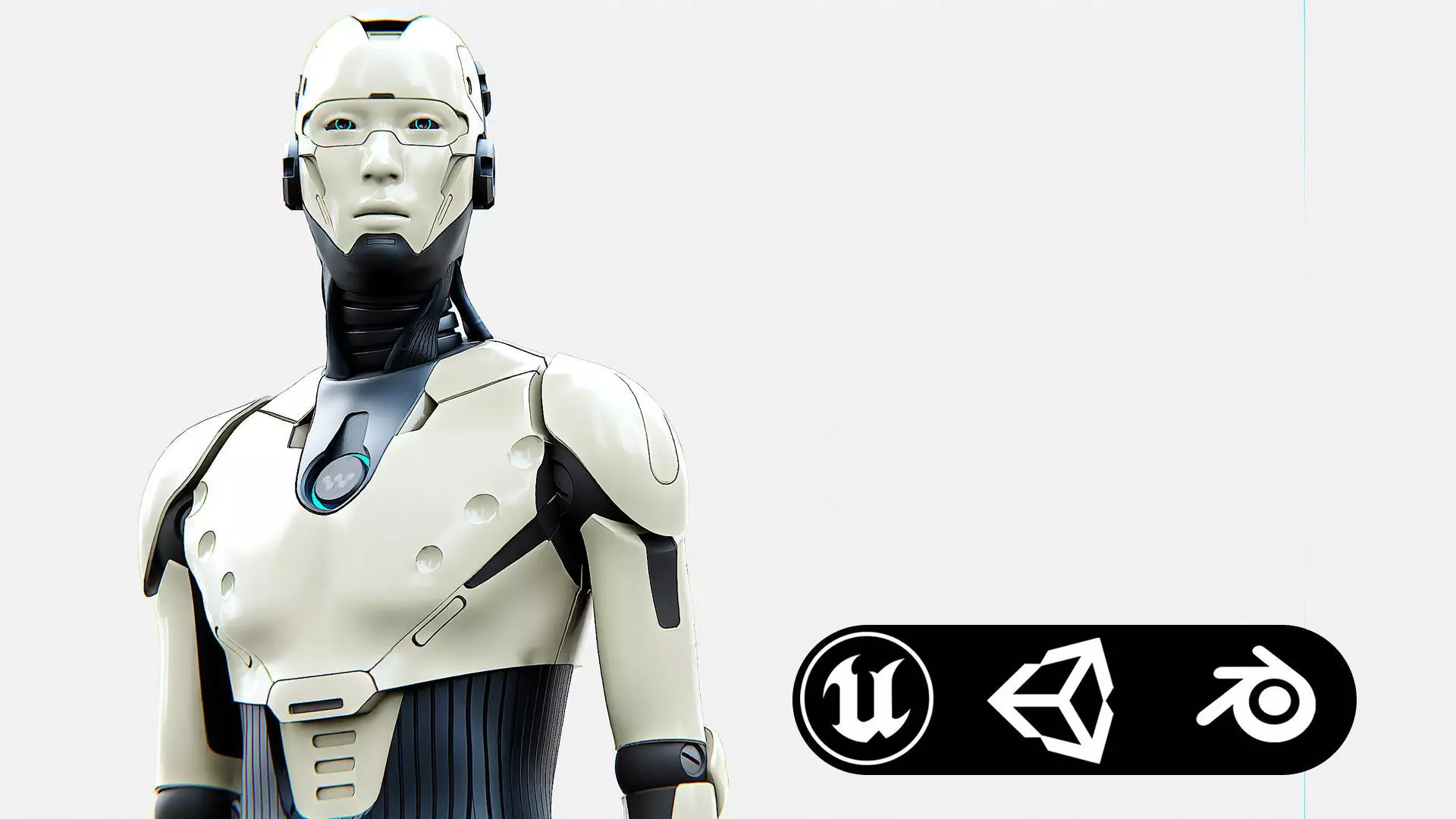 HUMANOID ORPHEUS-B  Rigged for Unreal Engine - Unity - MIXAMO 3D model_0