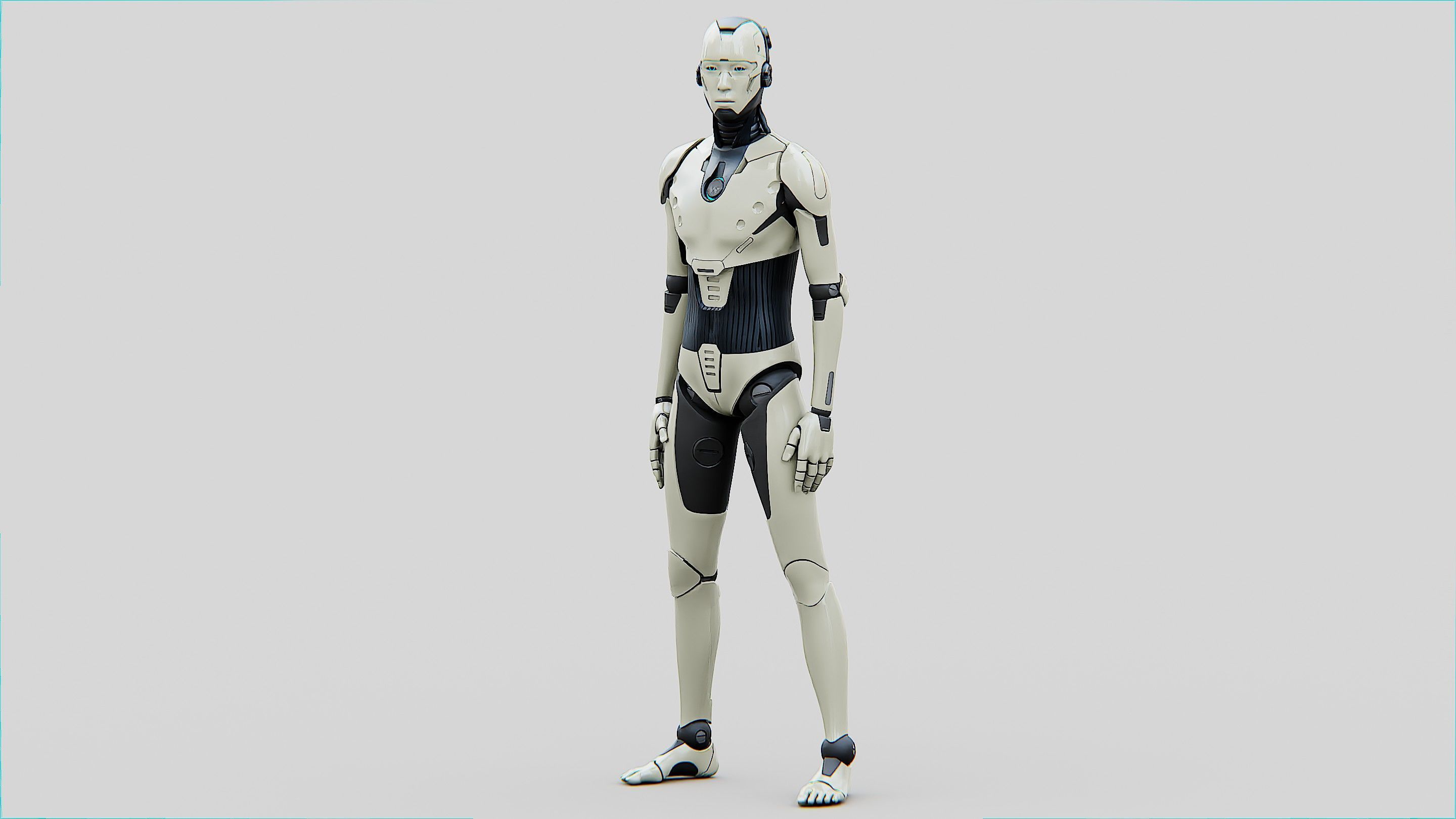 HUMANOID ORPHEUS-B  Rigged for Unreal Engine - Unity - MIXAMO 3D model_20