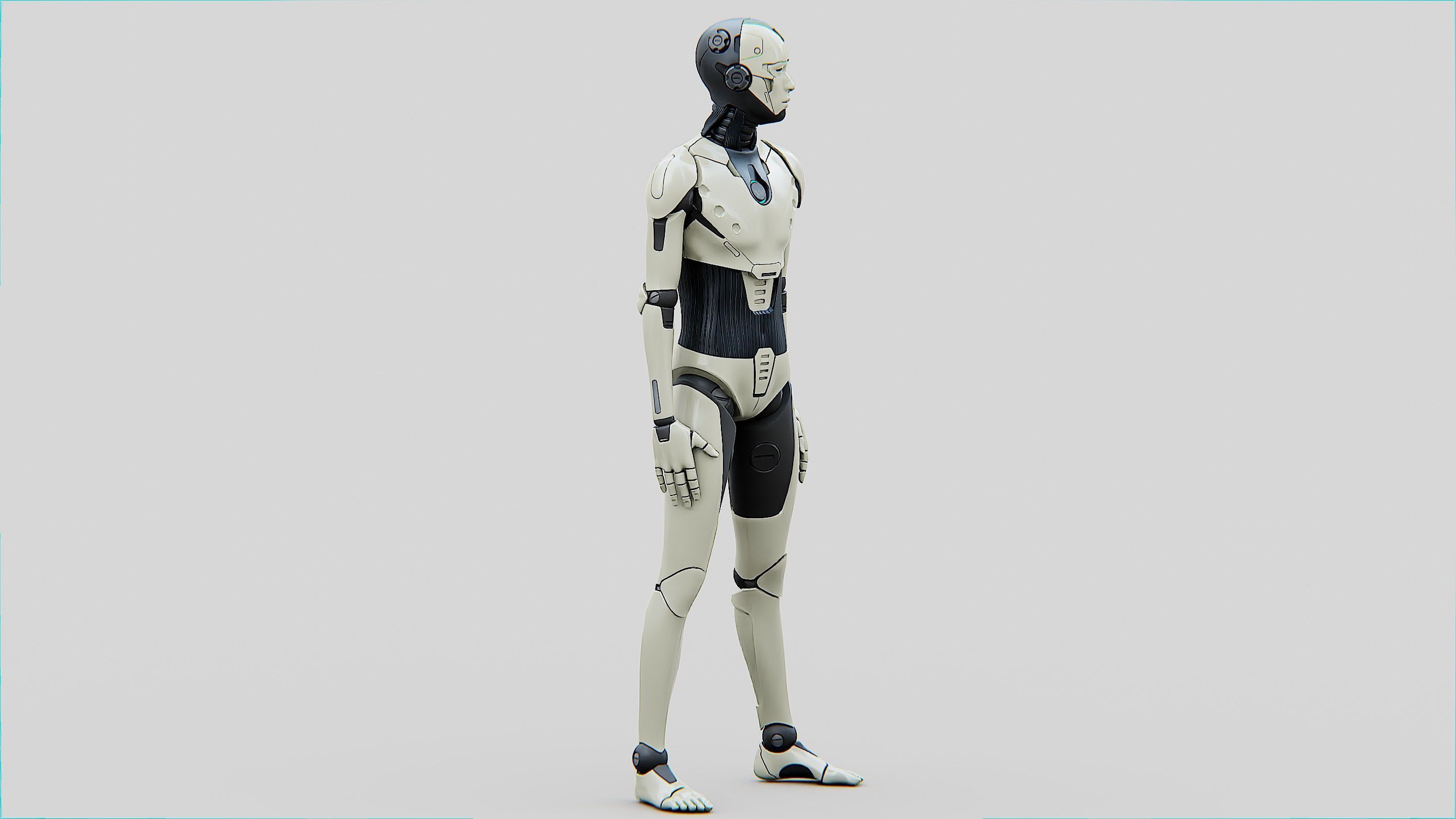 HUMANOID ORPHEUS-B  Rigged for Unreal Engine - Unity - MIXAMO 3D model_7