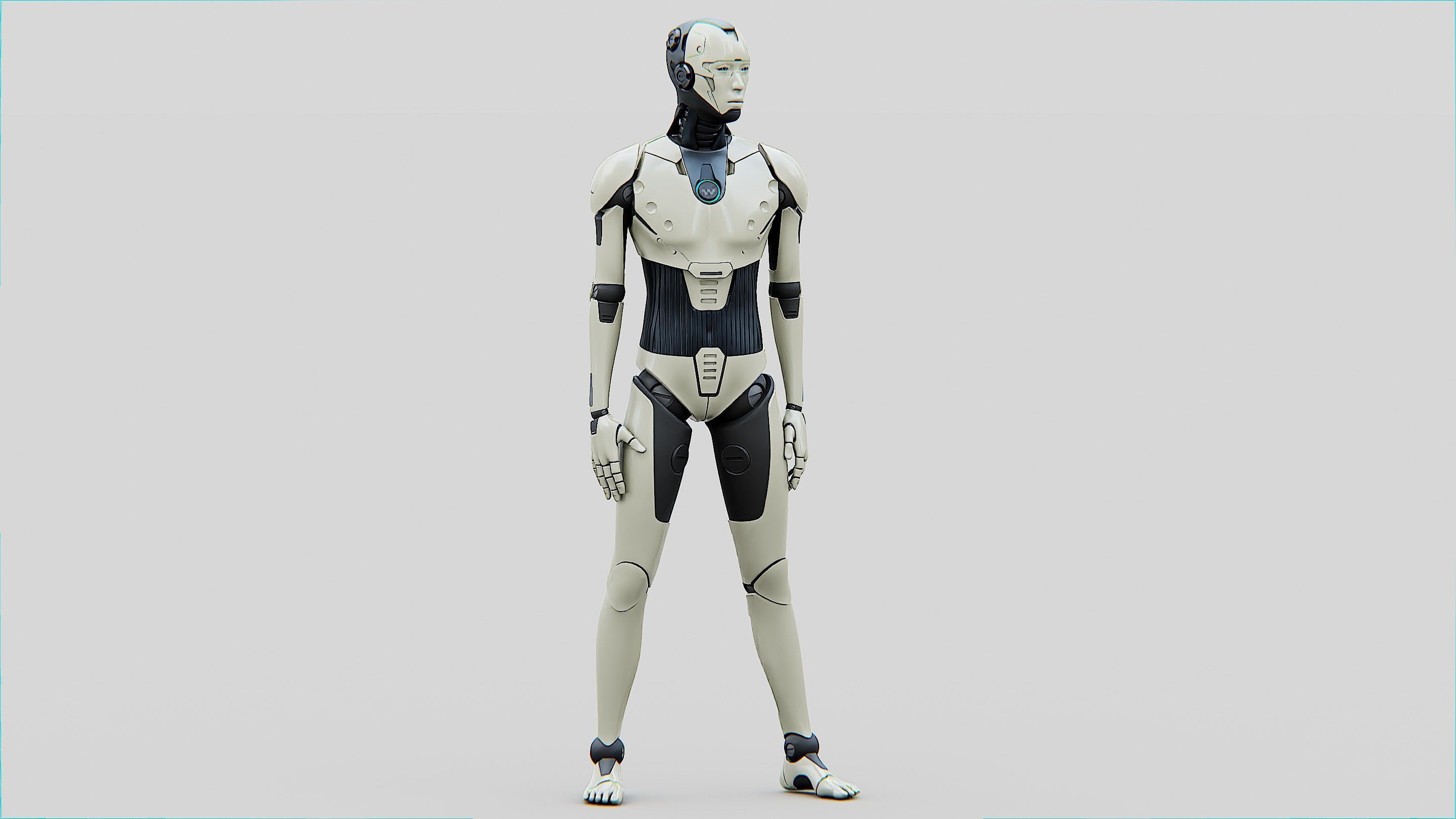 HUMANOID ORPHEUS-B  Rigged for Unreal Engine - Unity - MIXAMO 3D model_5