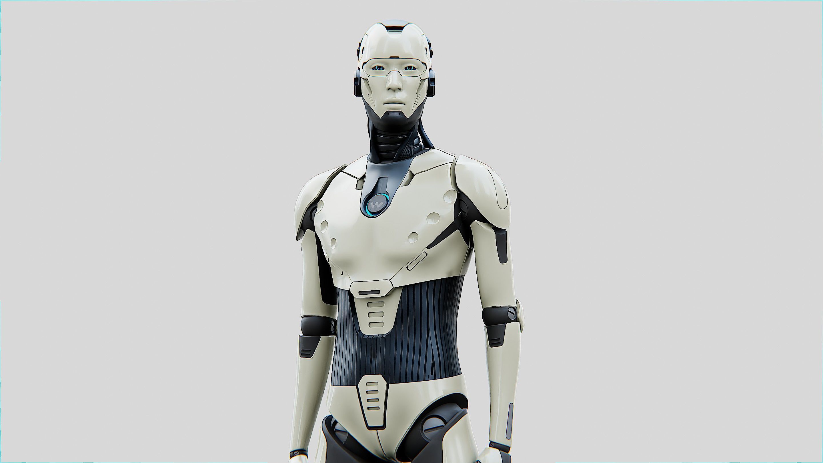 HUMANOID ORPHEUS-B  Rigged for Unreal Engine - Unity - MIXAMO 3D model_2
