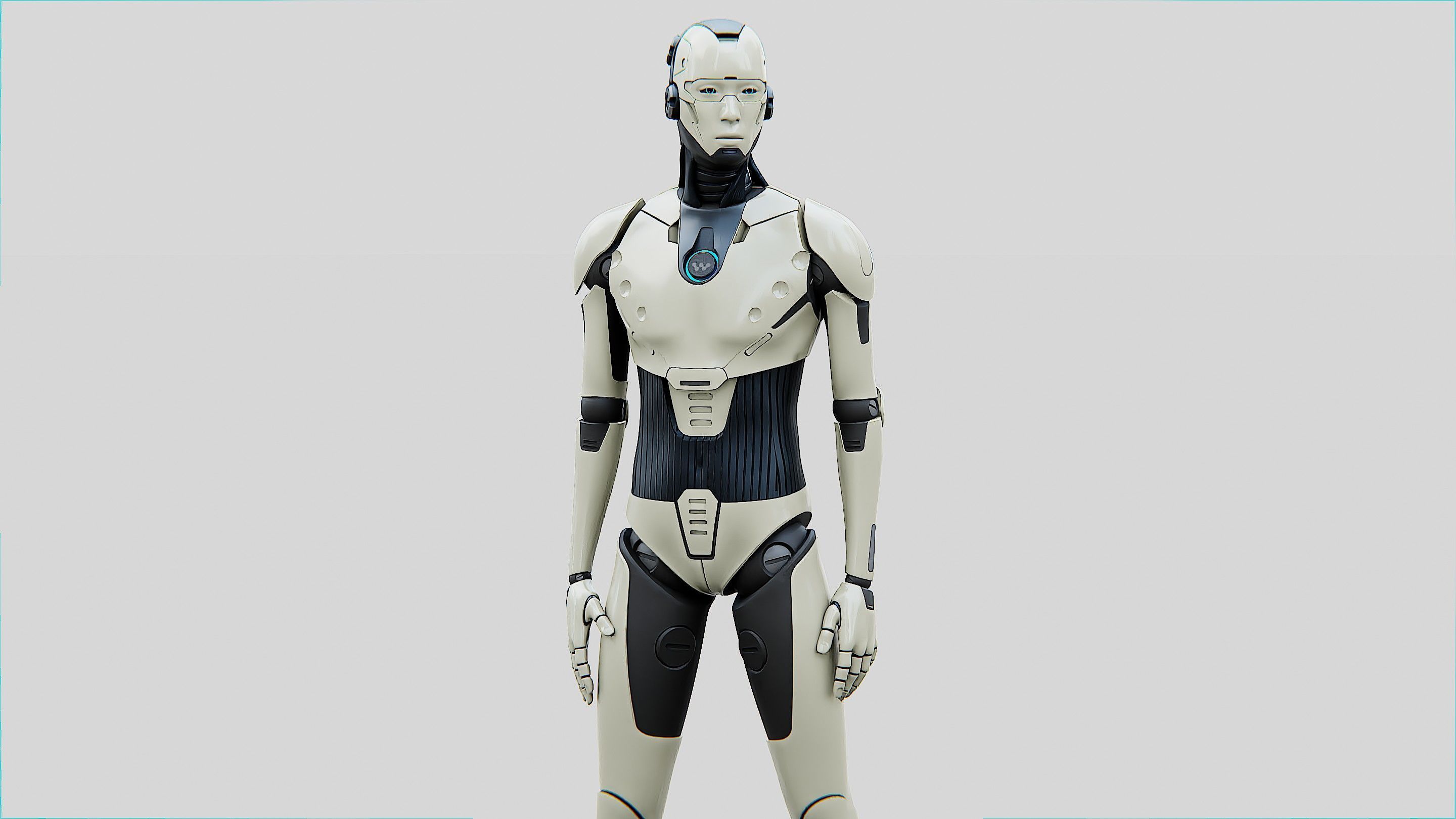 HUMANOID ORPHEUS-B  Rigged for Unreal Engine - Unity - MIXAMO 3D model_22