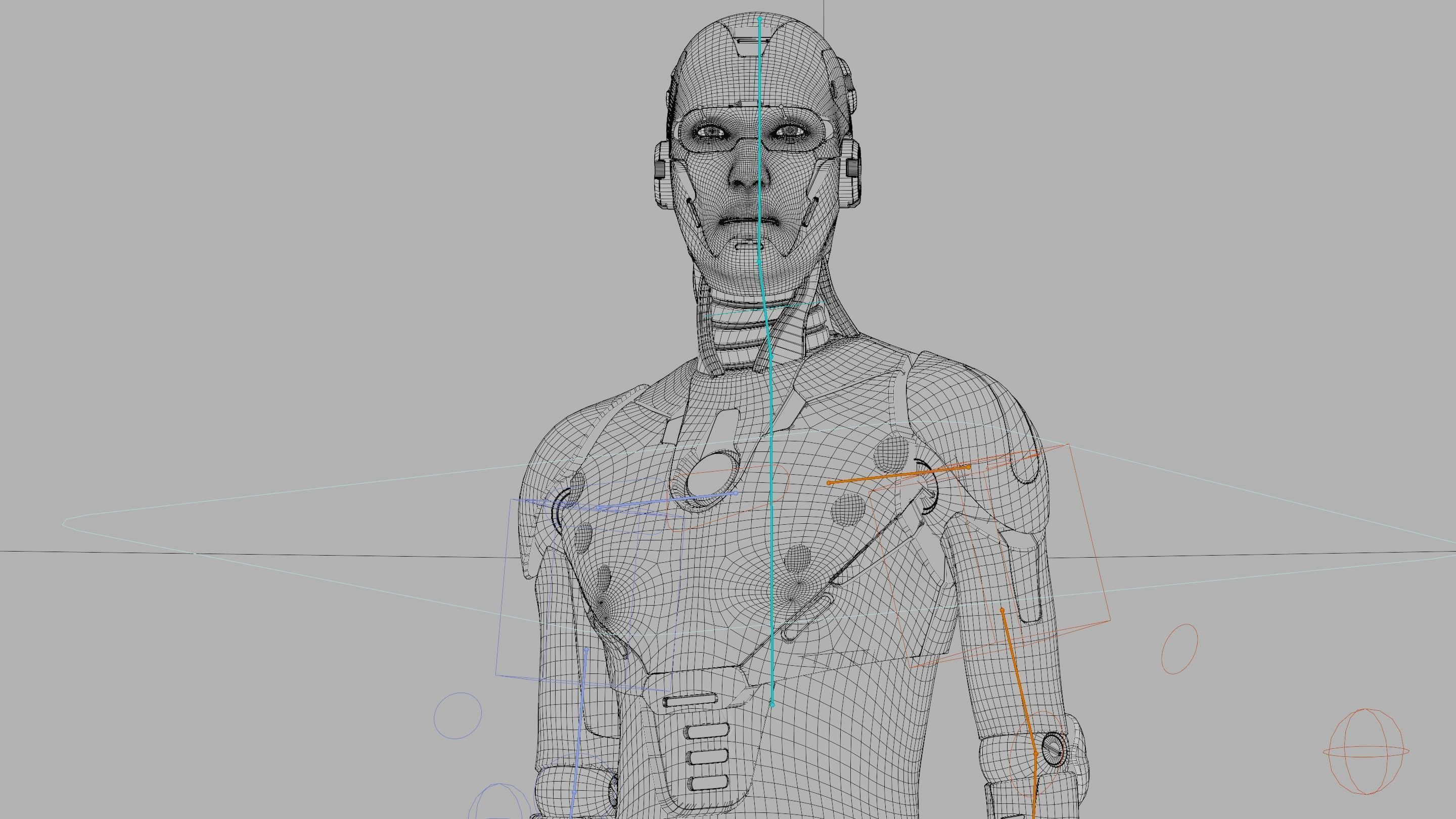 HUMANOID ORPHEUS-B  Rigged for Unreal Engine - Unity - MIXAMO 3D model_42