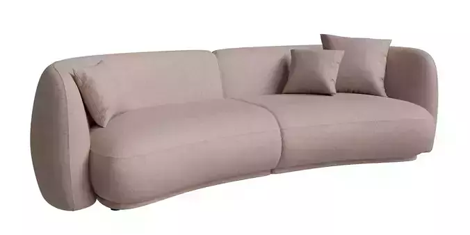 4 Seats Curved Sofa