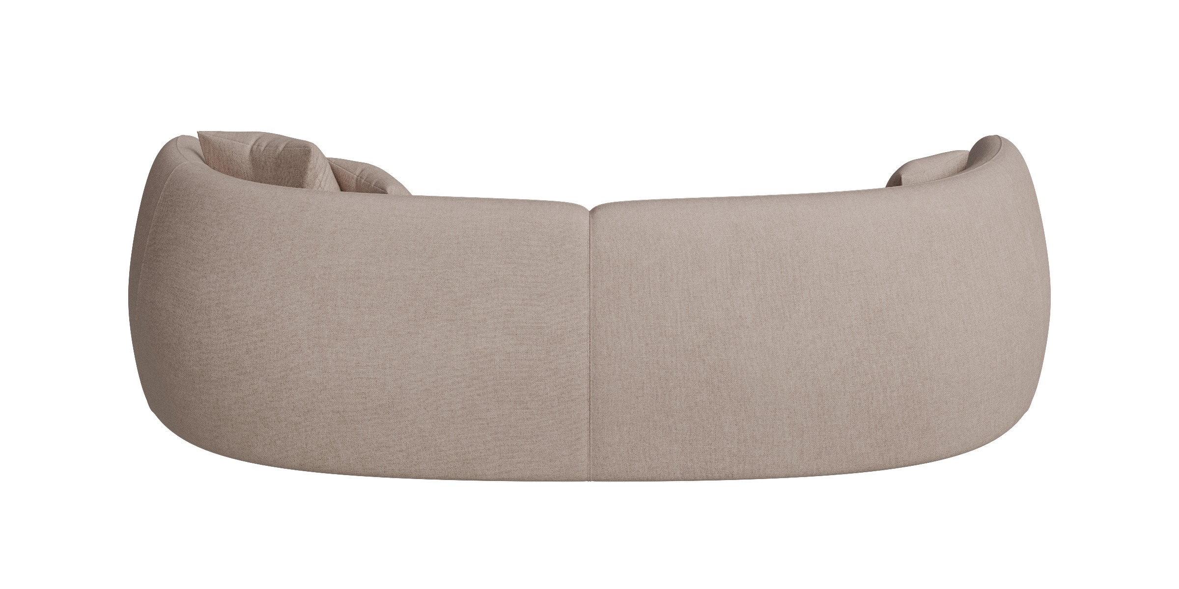 4 Seats Curved Sofa 3D model_9