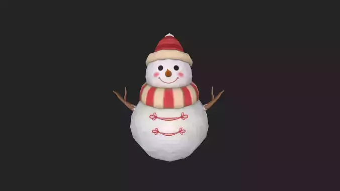 SnowMan 3D Model 001