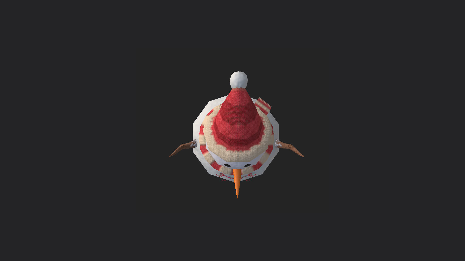 SnowMan 3D Model 001 Low-poly 3D model_7