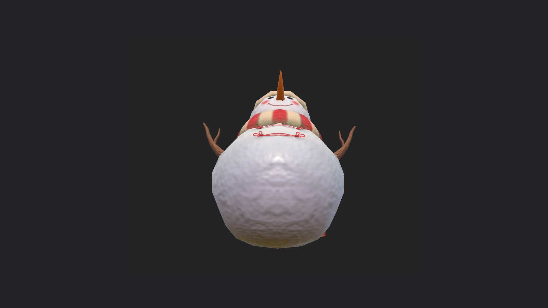 SnowMan 3D Model 001 Low-poly 3D model_8