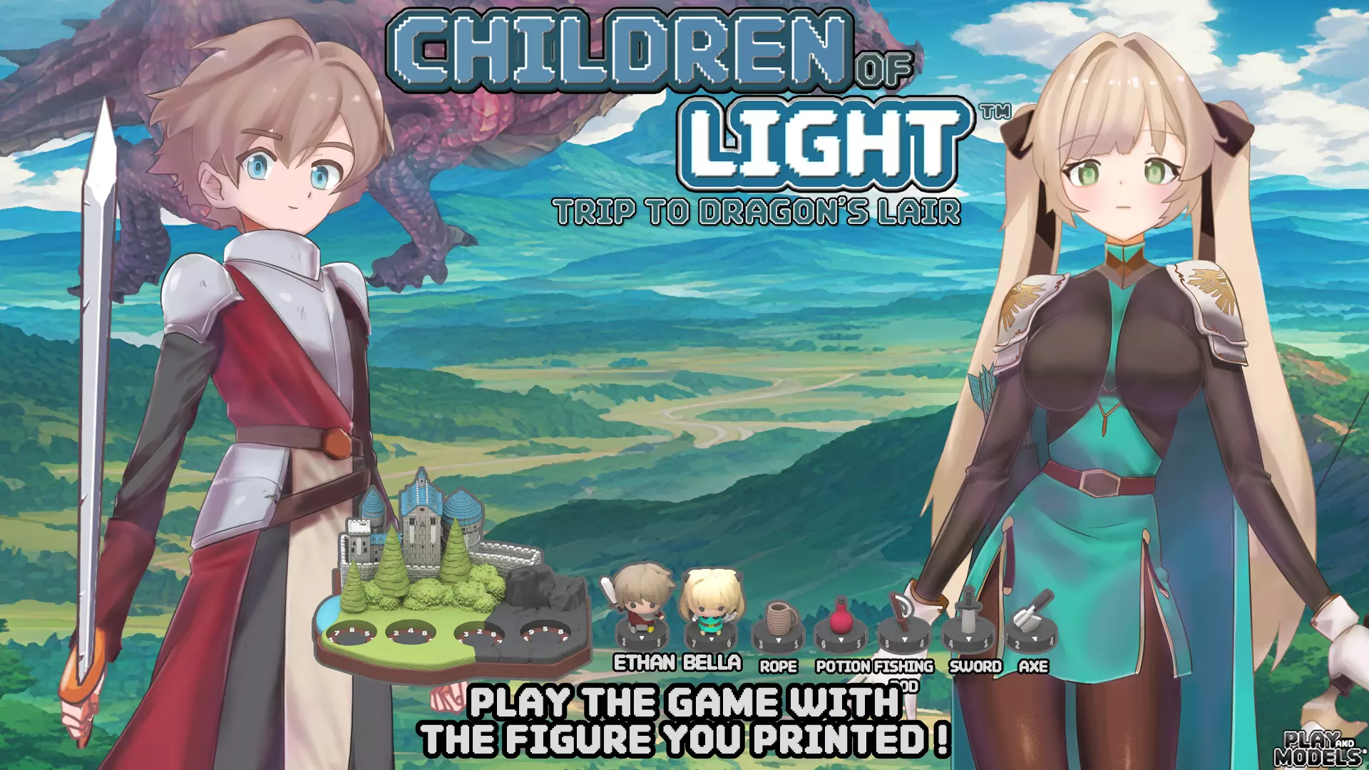 CHILDREN OF LIGHT- TRIP TO DRAGONS LAIR - GAME AND MODELS 3D print model_0