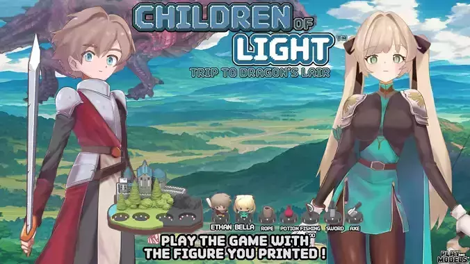 CHILDREN OF LIGHT- TRIP TO DRAGONS LAIR - GAME AND MODELS