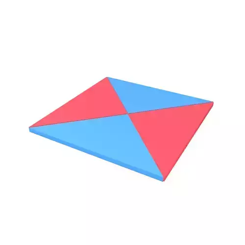 Ddakji v1 004 Low-poly 3D model Ddakji v1 004 Low-poly 3D model