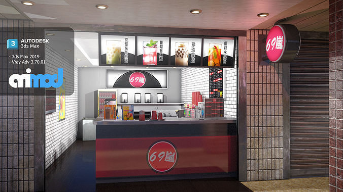 Beverage Store 3D model