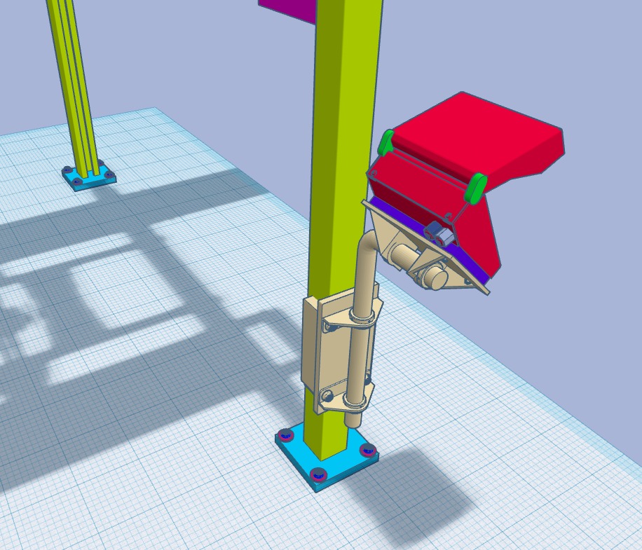 4 post car or truck lift 3D print model_1