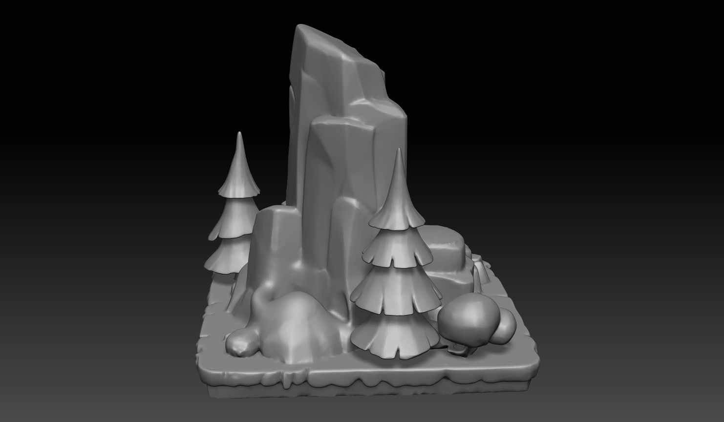 15 Tabletop Game Rock  - 250102 3D print model_5