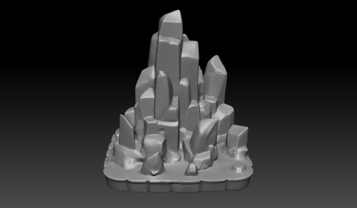15 Tabletop Game Rock  - 250102 3D print model_9