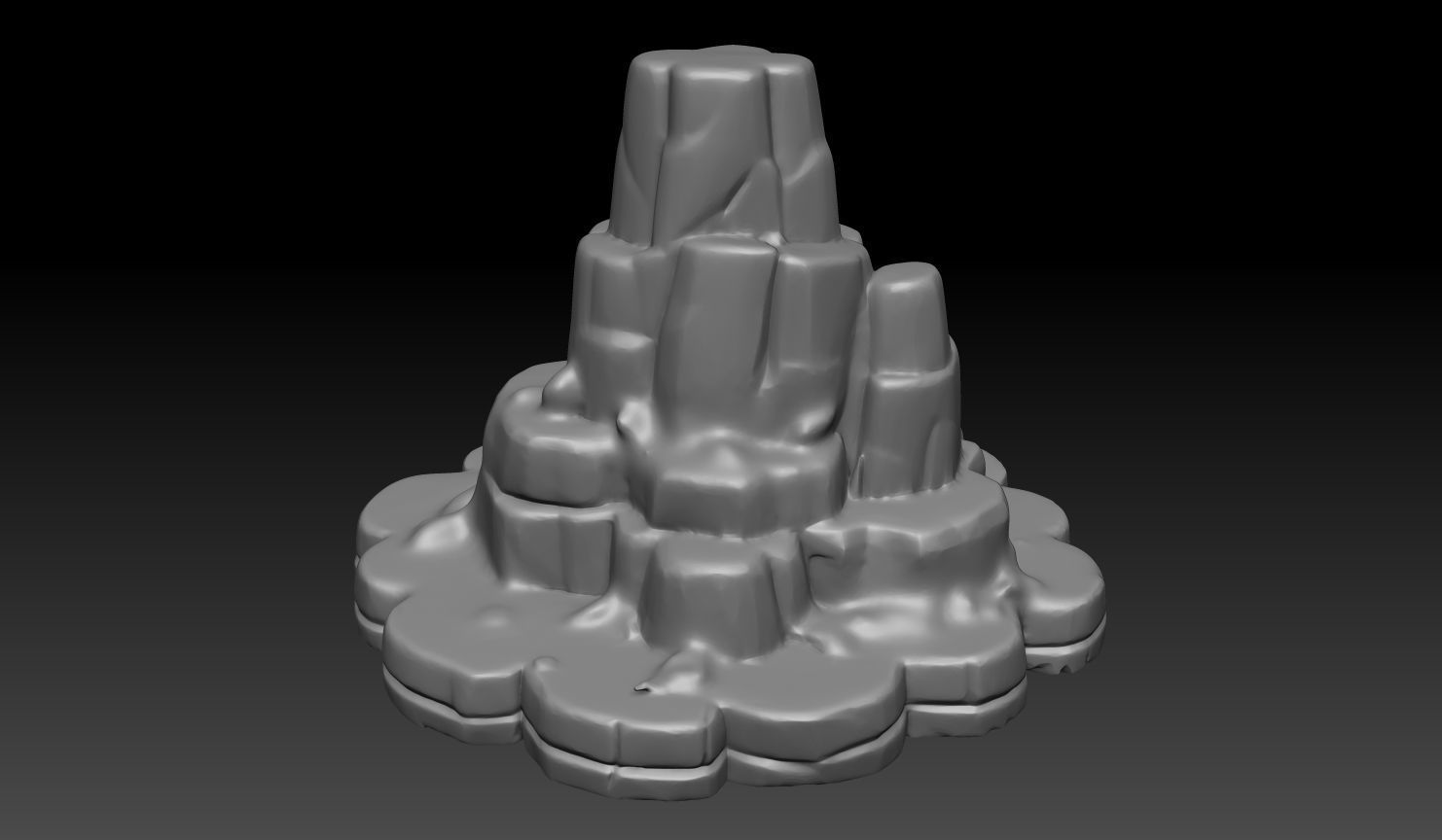 15 Tabletop Game Rock  - 250102 3D print model_6