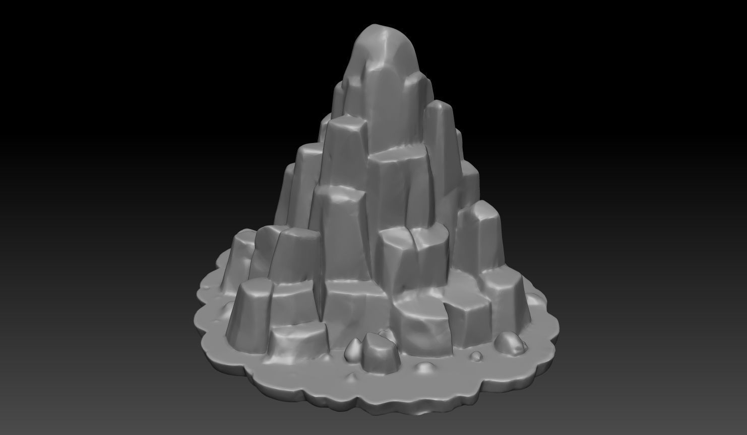 15 Tabletop Game Rock  - 250102 3D print model_15