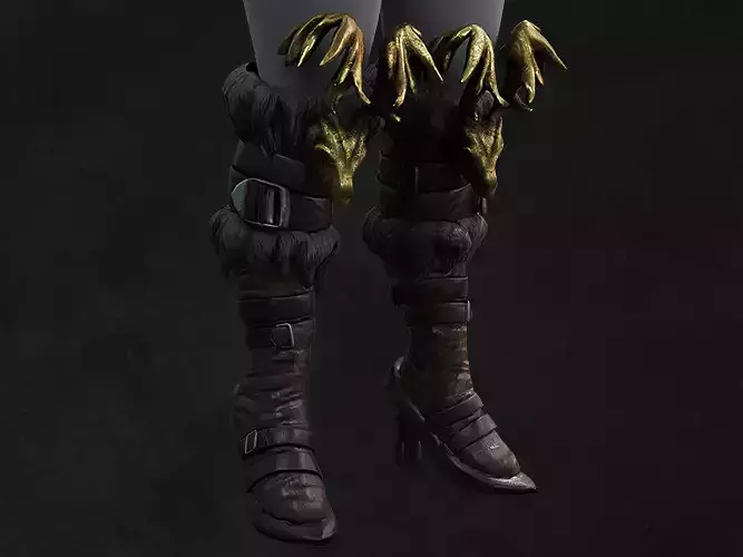 Leg Deer Golden Armor Asset