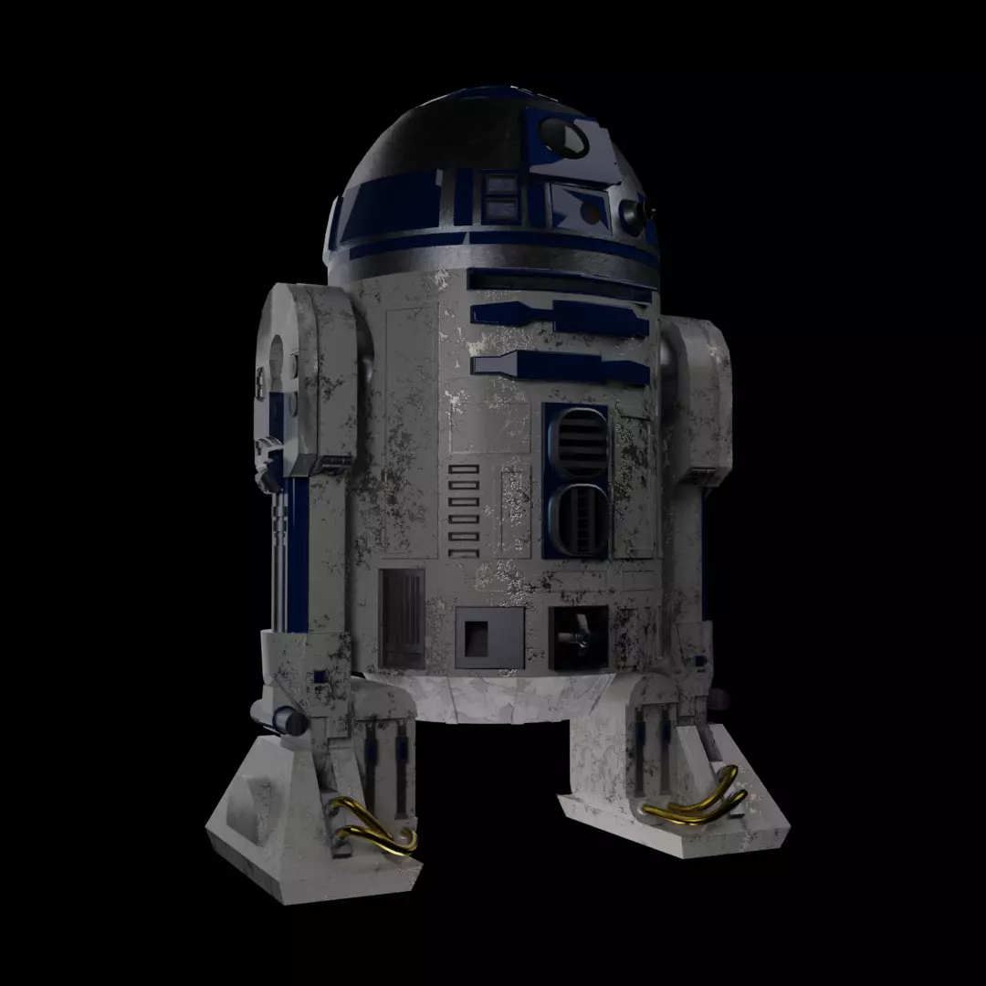 R2D2 3D Model 3D model_0