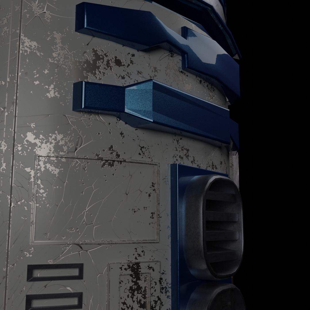 R2D2 3D Model 3D model_4