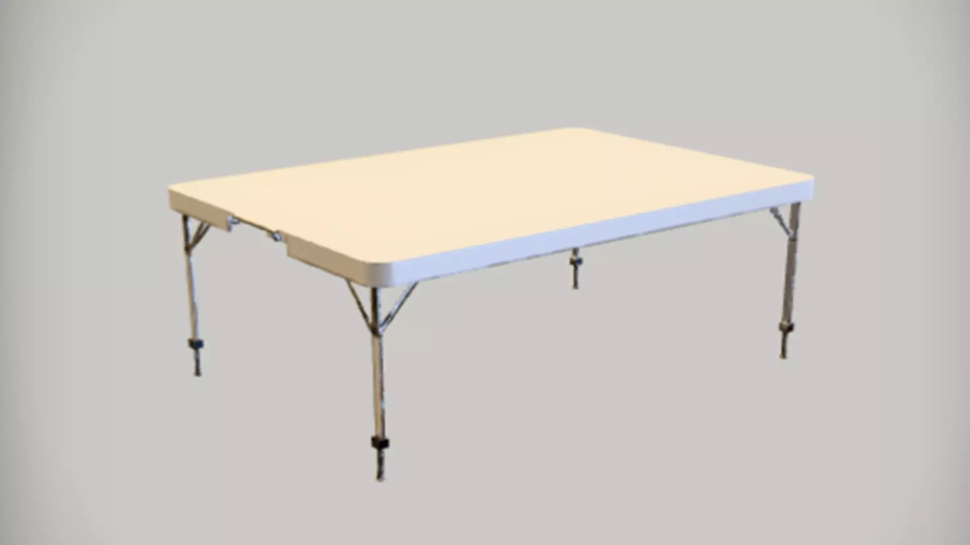 folding banquet table 3D Game ready Model 3D model_0