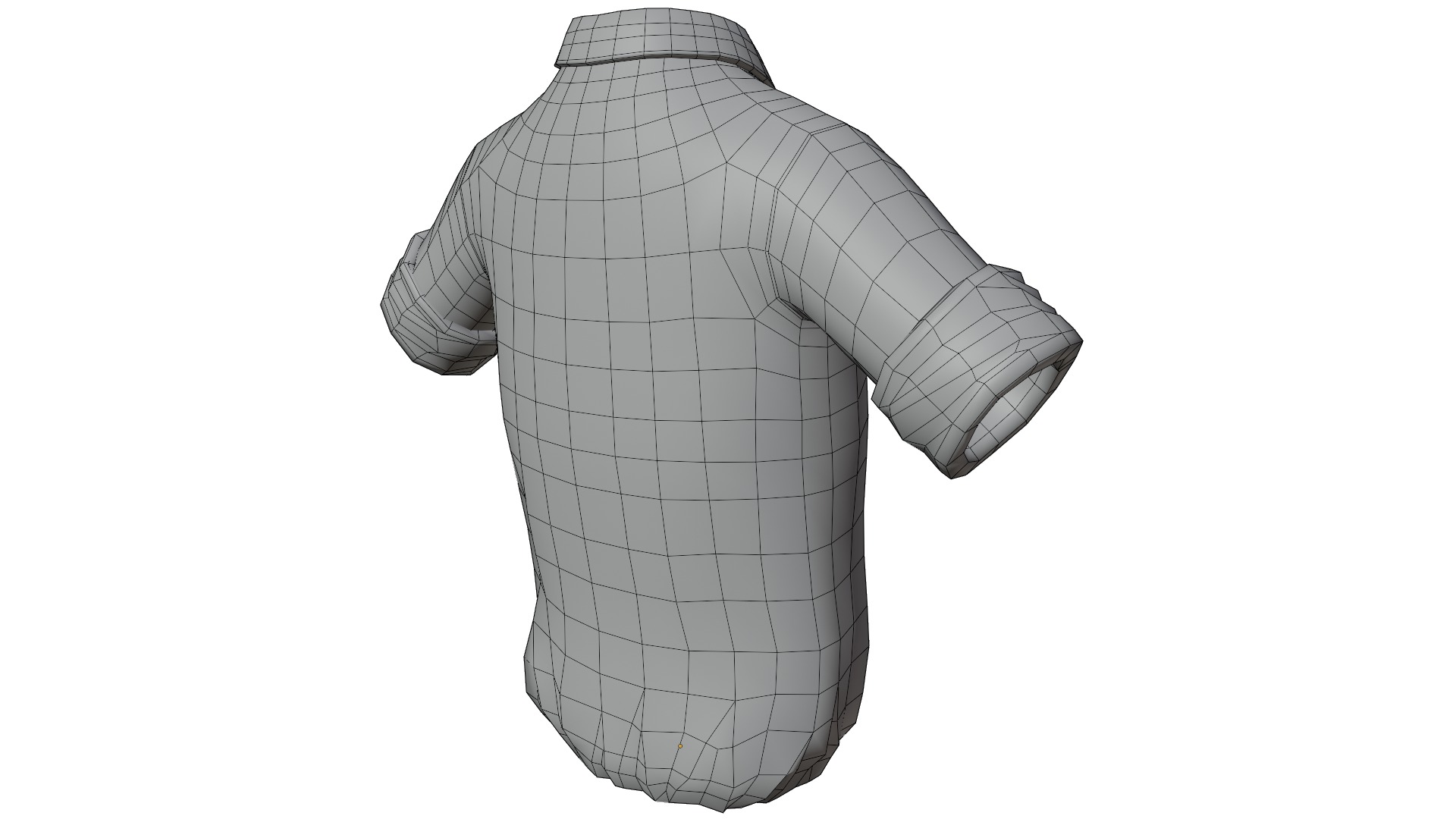 Shirt 3D Low-poly 3D model_15