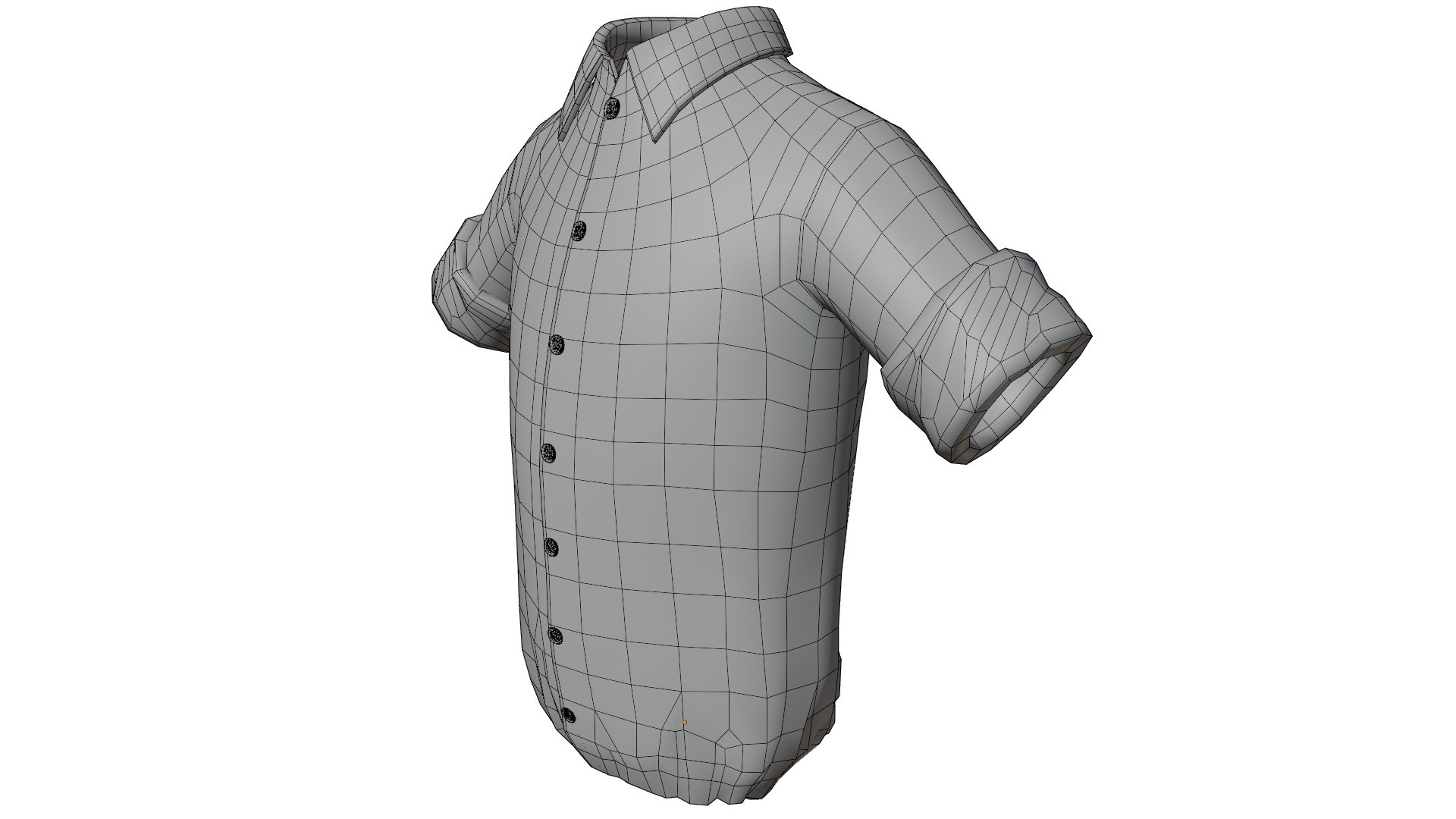 Shirt 3D Low-poly 3D model_11