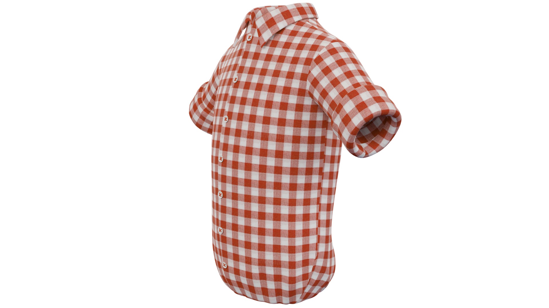 Shirt 3D Low-poly 3D model_2