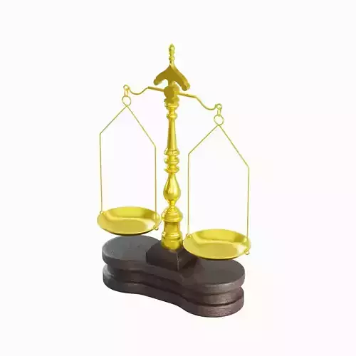 Justice Scale 01 3D model